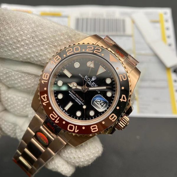 Super Clone Rolex Gmt Master 2 Rose Gold - Black Dial 16 Super Clone Rolex Gmt Master 2 Rose Gold - Black Dial