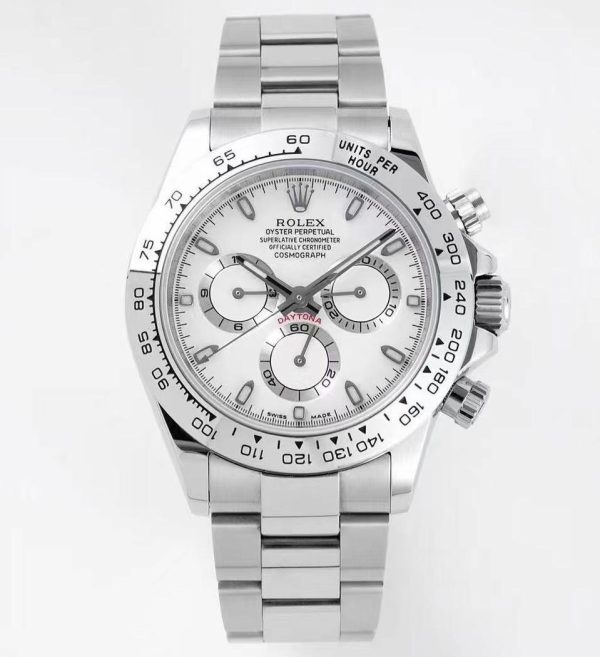 Super Clone Rolex Cosmograph Daytona White Dial Ss 1 Rolex Cosmograph Daytona White Dial Ss Swiss Made Clone - Ip Empire Replica Watches