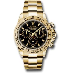 Replica Rolex Daytona Gold with Black Dial