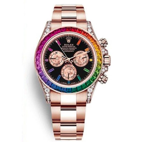 Super Clone Rainbow Rolex Daytona - Everose 1 Super Clone Rainbow Rolex Daytona