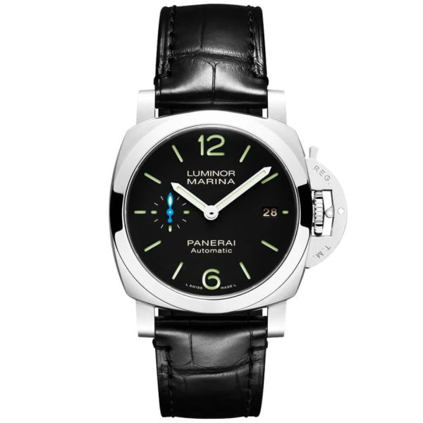 Réplica Panerai Luminor Marina Negro Con Correa De Piel 1 Panerai Luminor Marina Negro Réplica