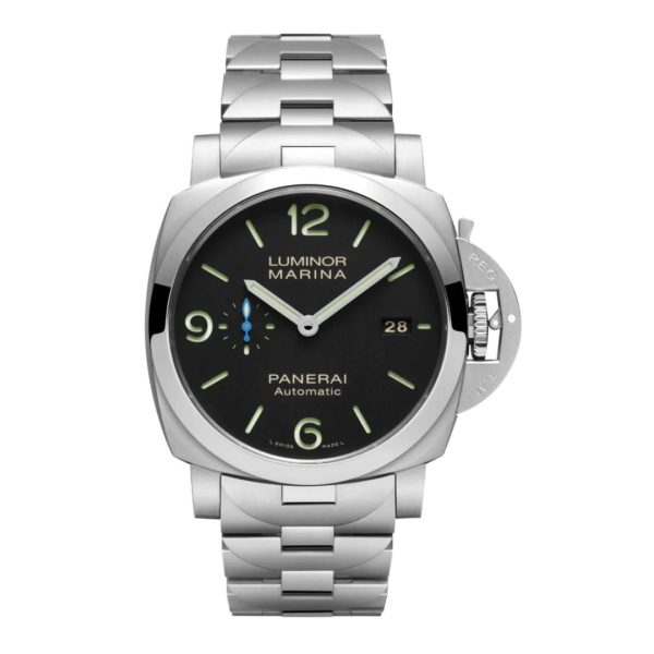 Panerai Luminor Marina Gmt Replica Acero Plata/Negro 1 Panerai Luminor Marina Gmt Replica Acero