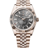 Rolex Sky-Dweller Rhodium Dial Rose Gold Replica 2024