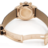 Rolex Daytona Rose Gold Leather Bracelet Replica