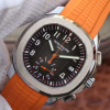 Replica Aquanaut Chronograph Orange Rubber Strap