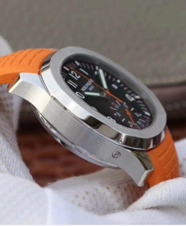 Replica Aquanaut Chronograph Orange Rubber Strap 6 Replica Aquanaut Chronograph Orange Rubber Strap