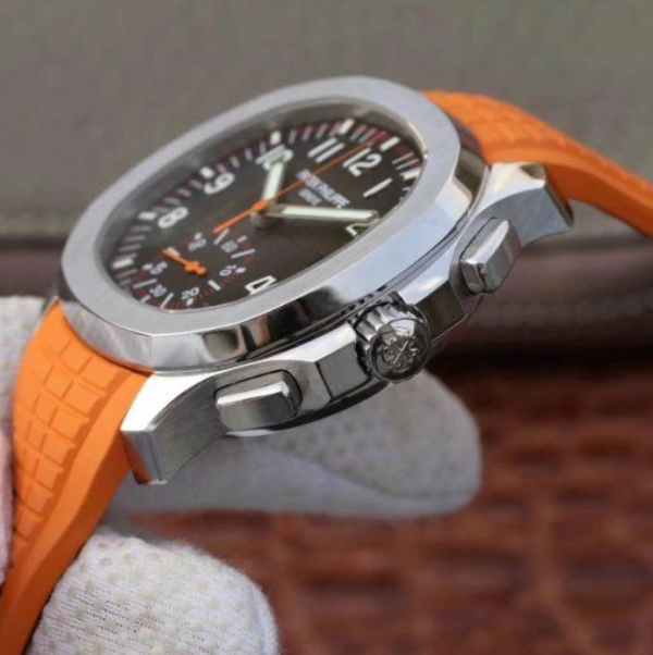 Replica Aquanaut Chronograph Orange Rubber Strap 5 Replica Aquanaut Chronograph Orange Rubber Strap