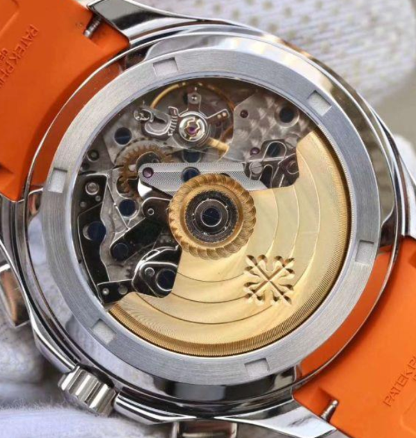 Replica Aquanaut Chronograph Orange Rubber Strap 4 Replica Aquanaut Chronograph Orange Rubber Strap