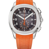 Replica Aquanaut Chronograph Orange Rubber Strap