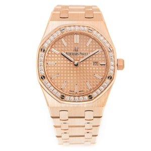AP Royal Oak Ladies Rose Gold White Diamonds Replica