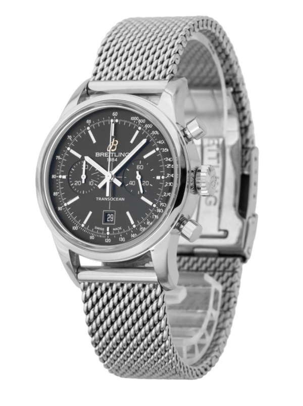 Breitling Transocean Chronograph 38 Replica A4131012.Bc06.171A - 38 Mm Steel 2 Breitling Transocean Chronograph 38 Replica