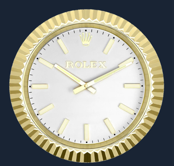 Rolex Datejust Wall Clock｜Gold