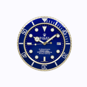 Reloj de pared Rolex Submariner Azul / Oro .