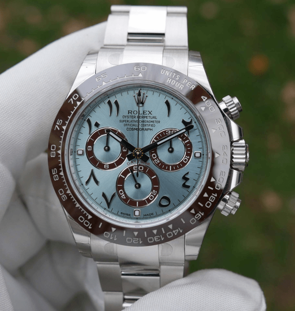 Réplica De Reloj Rolex Daytona Azul Hielo Esfera Árabe Platino 3 Réplica De Reloj Rolex Daynota Azul Hielo Esfera Árabe Platino - Ip Empire Relojes Replica