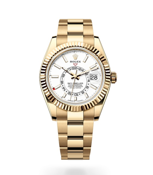 Réplica Rolex Sky Dweller 2023 Esfera Blanca Oro 1 Réplica Rolex Sky Dweller 2023 Esfera Blanca Oro