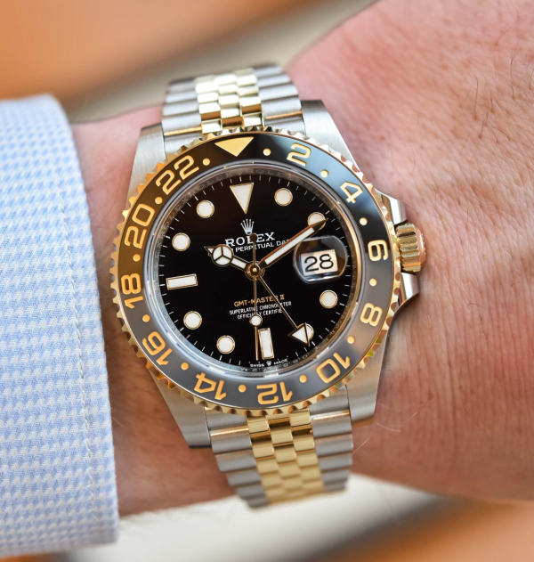 2023 Gmt-Master 2 Silver Gold Replica Clone Watch 26 New 2023 Oyster Perpetual Gmt-Master Ii Silver Gold Replica Clone - Ip Empire Replica Watches