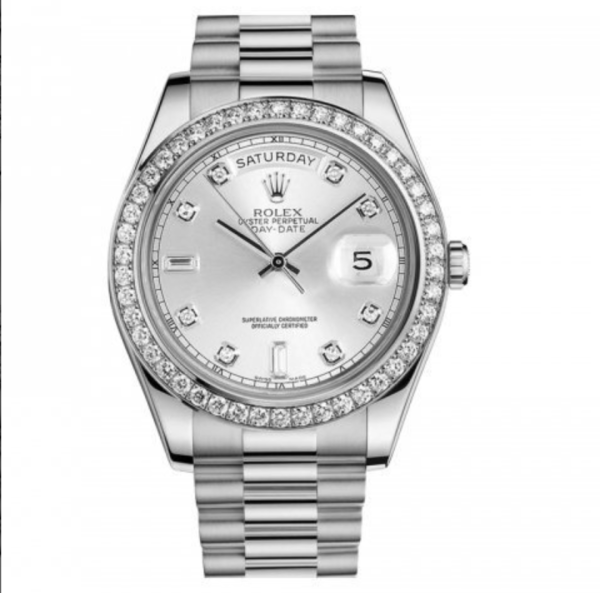 Réplica Rolex Day-Date Platino Diamante 1 Rolex Day-Date Platino 118346 - Ip Empire Relojes Replica