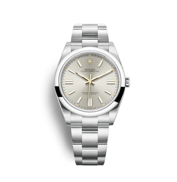 Rolex Oyster Perpetual 41Mm Plata Réplica