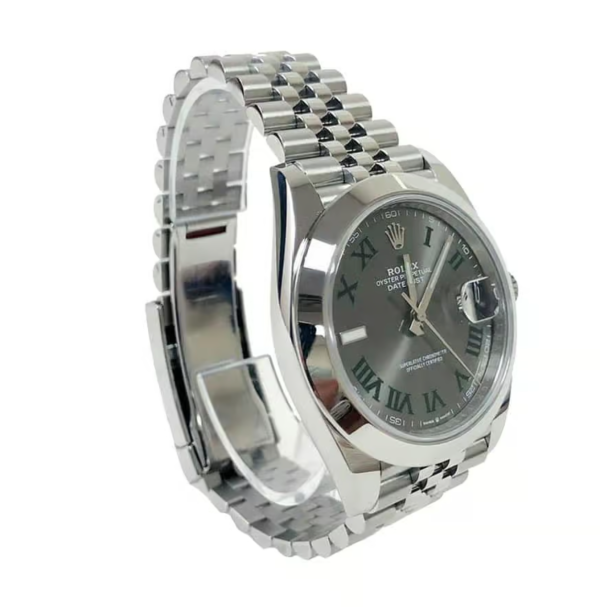 Rolex Datejust Cal.3235 Wimbledon Swiss Watch 1:1 Mirror Replica 904L Steel 41Mm - Grey Dial - Ip Empire Replica Watches