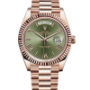 Super clone Replica Day Date Rose Gold Green Dial
