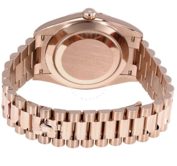 Super Clone Replica Day Date Rose Gold Green Dial