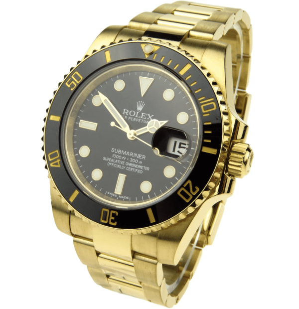 Replica Swiss Clone Rolex Submariner Full Gold With Black Dial 8 Replica Swiss Clone Rolex Submariner Full Gold With Black Dial