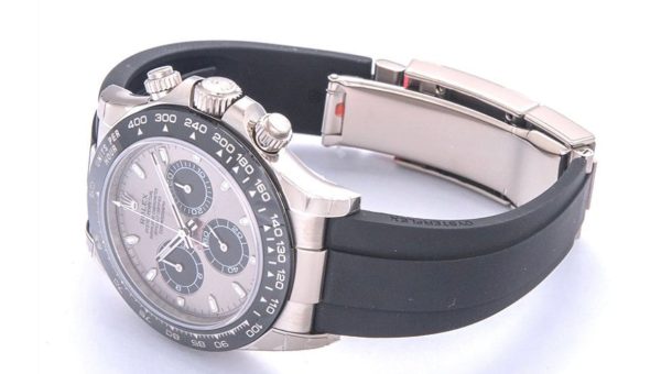 Replica Rolex Cosmograph Daytona 18Ct White Gold Automatic Silver Dial Mens Watch - Ip Empire Replica Watches