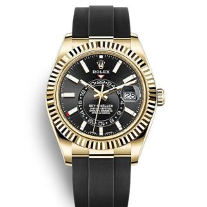 Réplica Rolex Sky-Dweller Correa de caucho negra