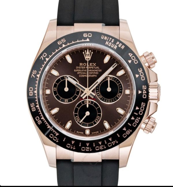 Réplica Rolex Cosmograph Daytona Reloj Automático Oro Everose Esfera Marrón Chocolate Hombre 1 Réplica De Reloj Rolex Cosmograph Daytona Everose Gold Automatic Brown Chocolate Dial Para Hombre - Ip Empire Relojes Replica