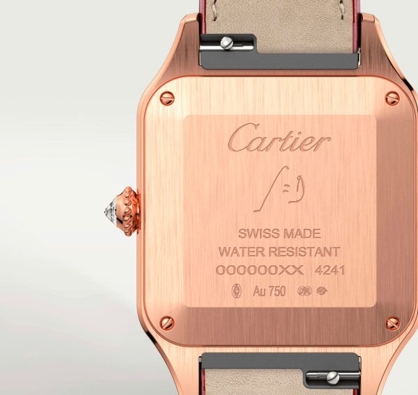 Cartier Santos Dumont Rose Diamonds Replica 6 Cartier Santos 18K Rose Gold &Amp; Diamonds Ladys Watch, Wjsa0016 - Ip Empire Replica Watches