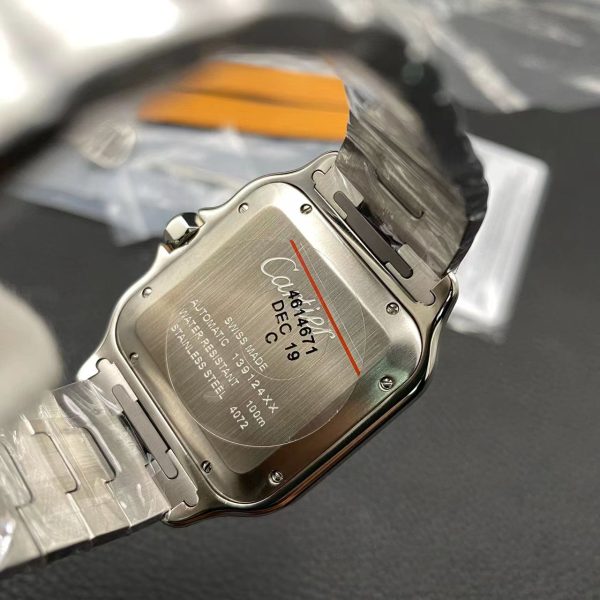 Cartier Santos Blue Dial Swiss Replica Clone