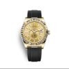 Replica Rolex Sky-Dweller Black Rubber Strap