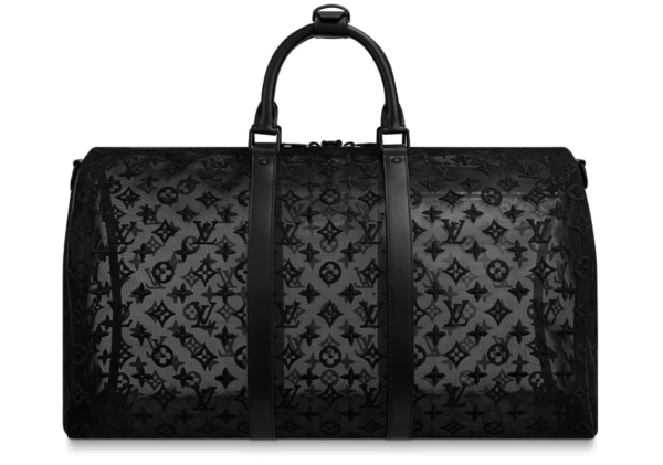 Replica 1:1 Clone Louis Vuitton Keepall Bandouliere Monogram 50 Black 3 Replica 1:1 Clone Louis Vuitton Keepall Bandouliere Monogram 50 Black