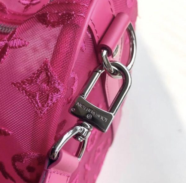 Replica 1:1 Clone Louis Vuitton Keepall Bandouliere Monogram 50 Pink 6 Replica 1:1 Clone Louis Vuitton Keepall Bandouliere Monogram 50 Pink