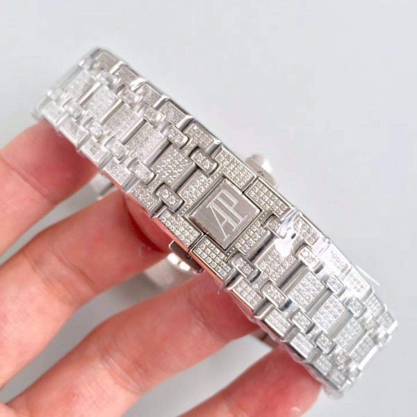 Réplica Ap Royal Oak Diamante Completo 4 Réplica Ap Royal Oak Diamante Completo