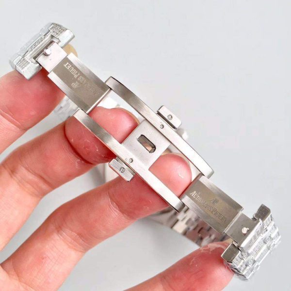 Réplica Ap Royal Oak Diamante Completo 6 Réplica Ap Royal Oak Diamante Completo