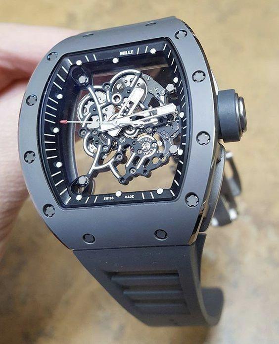 Richard Mille Swiss Clone - Rm55 Bubba Watson Black 3 Richard Mille Swiss Clone - Rm55 Bubba Watson Black