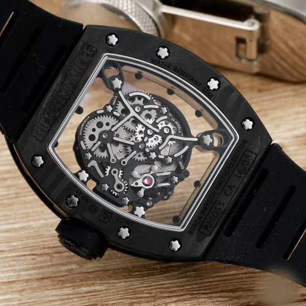 Richard Mille Swiss Clone - Rm55 Bubba Watson Black 4 Richard Mille Swiss Clone - Rm55 Bubba Watson Black