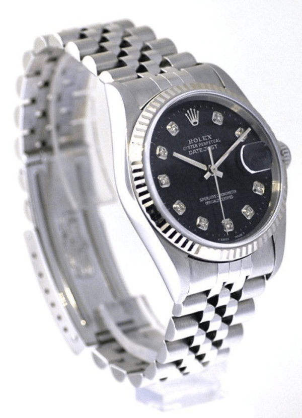 Replica Rolex Datejust - Silver/Black 2 '-Watches 1