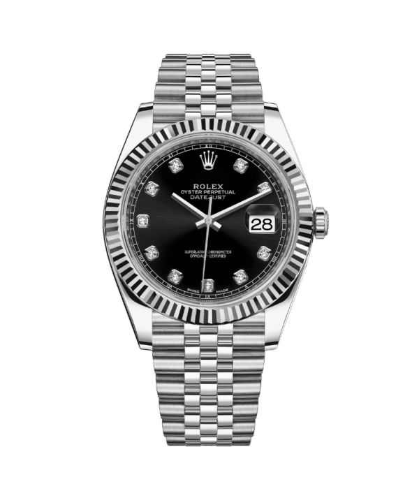 Replica Rolex Datejust - Silver/Black 1 '-Watches 1