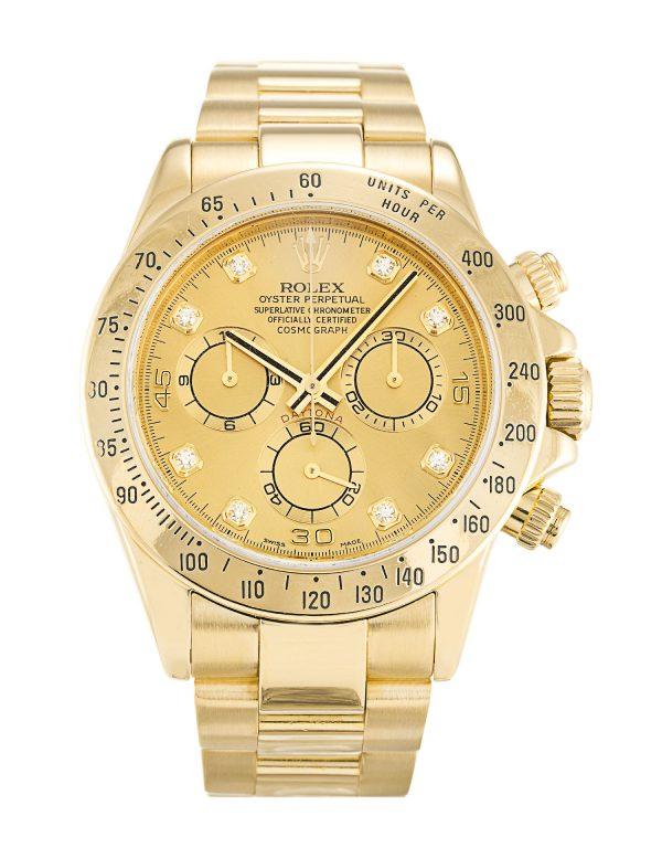 Rolex Daytona Full Gold Diamond Dial Replica 1 Rolex Daytona Full Gold Diamond Dial Replica