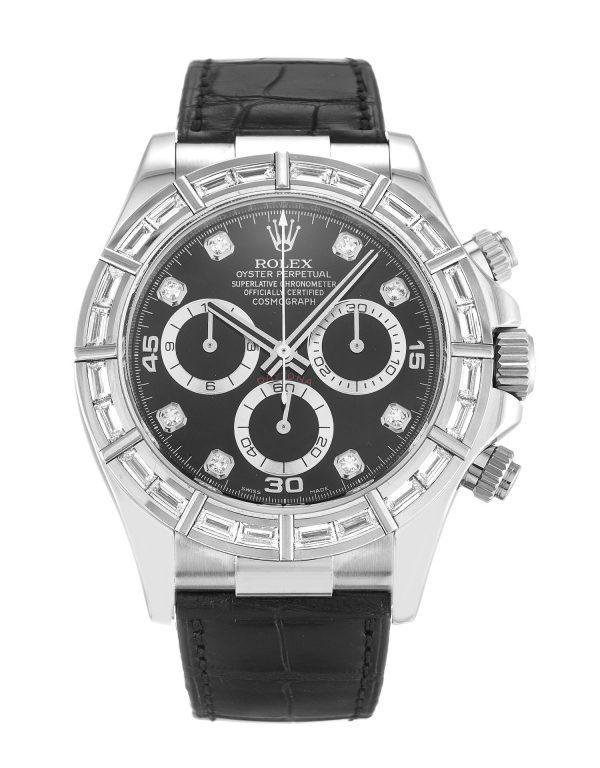 Rolex Daytona Diamond Leather Strap Replica 1 Rolex Daytona Diamond Leather Strap Replica