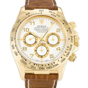 Rolex Daytona Gold with Leather Strap Replica