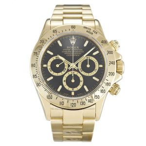 Rolex Daytona Gold Black Dial 116528 Replica