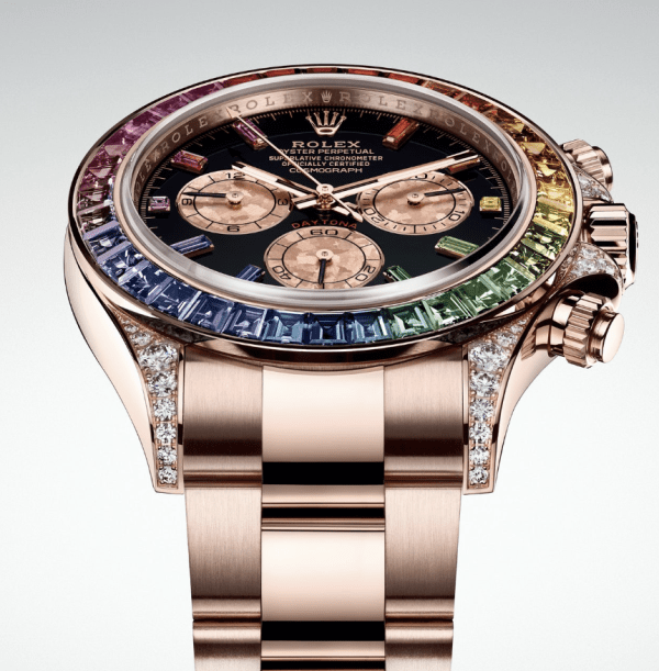 Super Clone Rainbow Rolex Daytona - Everose 16 Replica Daytona Rainbow