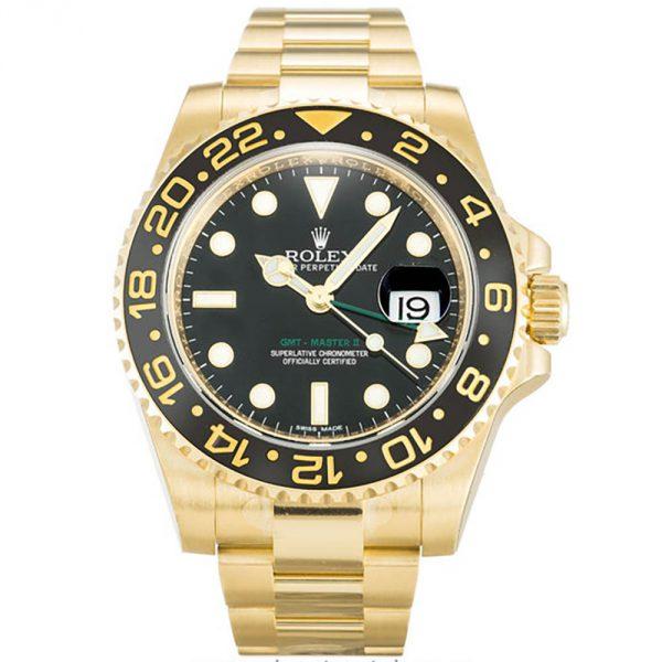 Rolex Gmt Master 2 Gold Black Dial Replica 116718 1 Rolex Gmt Master 2 Gold Black Dial Replica