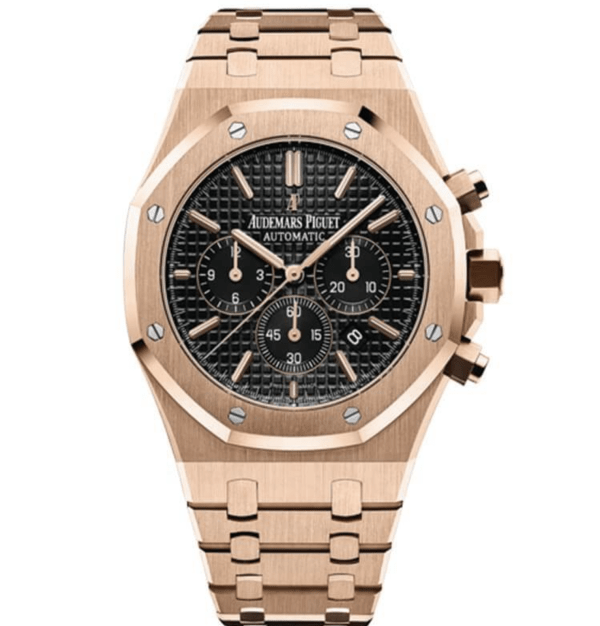 Replica Ap Royal Oak - Rose Gold/Black Chronograph 1 Replica Ap Royal Oak - Rose Gold/Black Chronograph