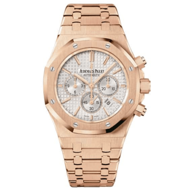 Réplica Ap Royal Oak - Oro Rosa/Blanco Cronógrafo 1 Ap Réplica Royal Oak - Cronógrafo Plata/Negro