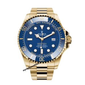 2024 Replica Rolex Deepsea Yellow Gold with Blue Dial