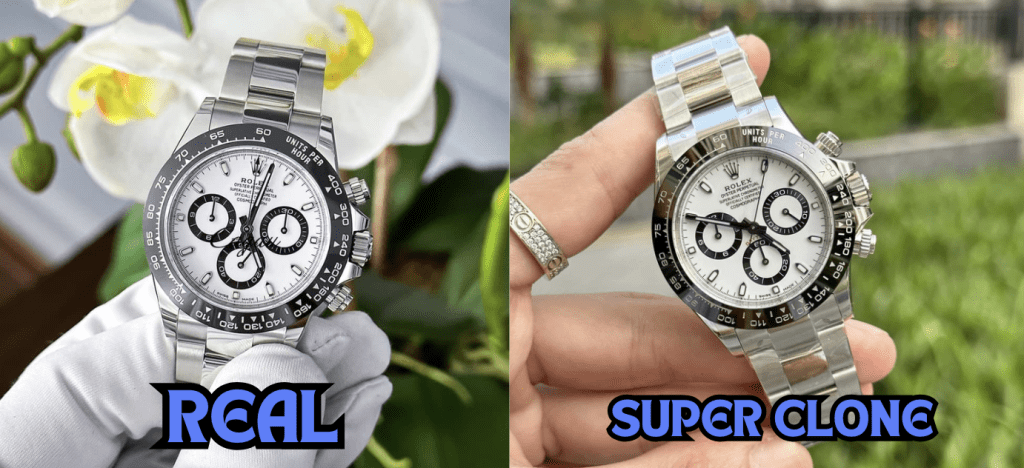 Replica Rolex Daytona Super Clone vs Real
